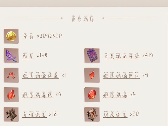 原神宵宫突破材料一览-宵宫突破天赋材料攻略