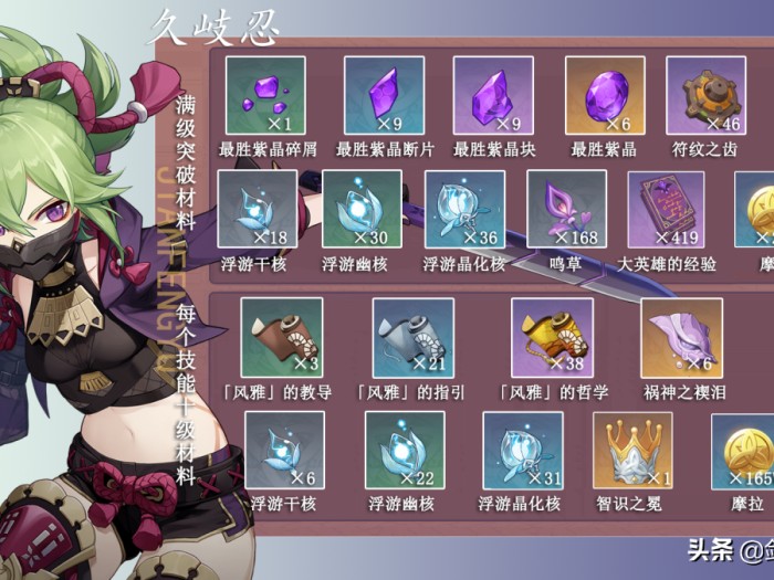 原神鸣草在哪里采集？久岐忍突破材料及获取路径一览