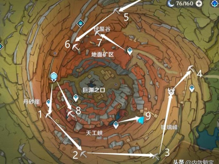 原神老石位置-原神老石路线图