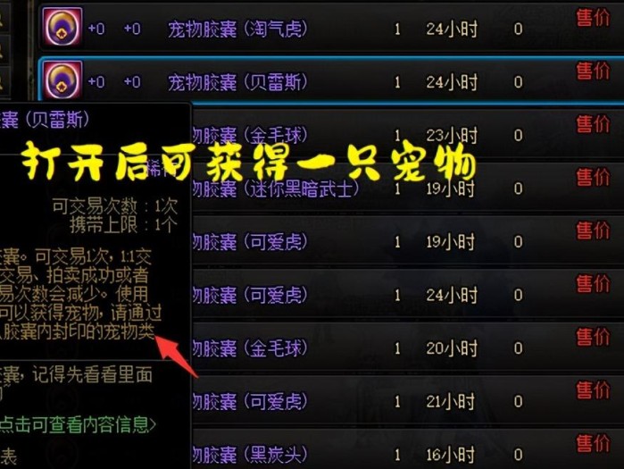 dnf拍卖行宠物哪个便宜？最便宜宠物介绍