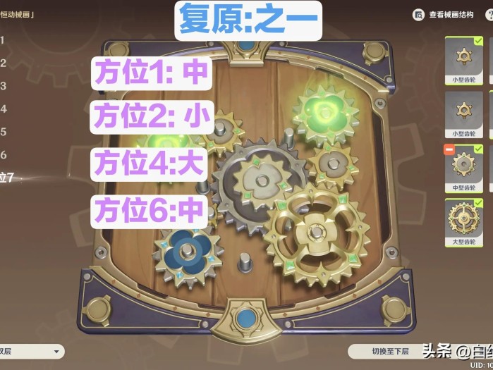 原神械画部件之六怎么复原？全六关复原攻略