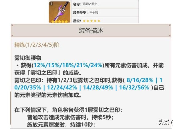 雾切之回光适合哪些人物-雾切都能给谁用