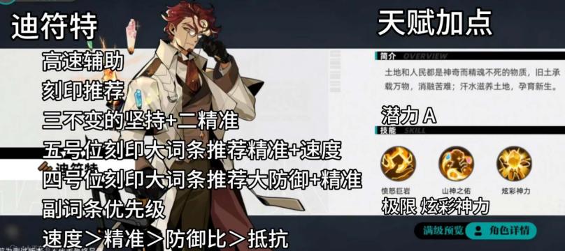 赛尔计划迪符特刻印搭配攻略